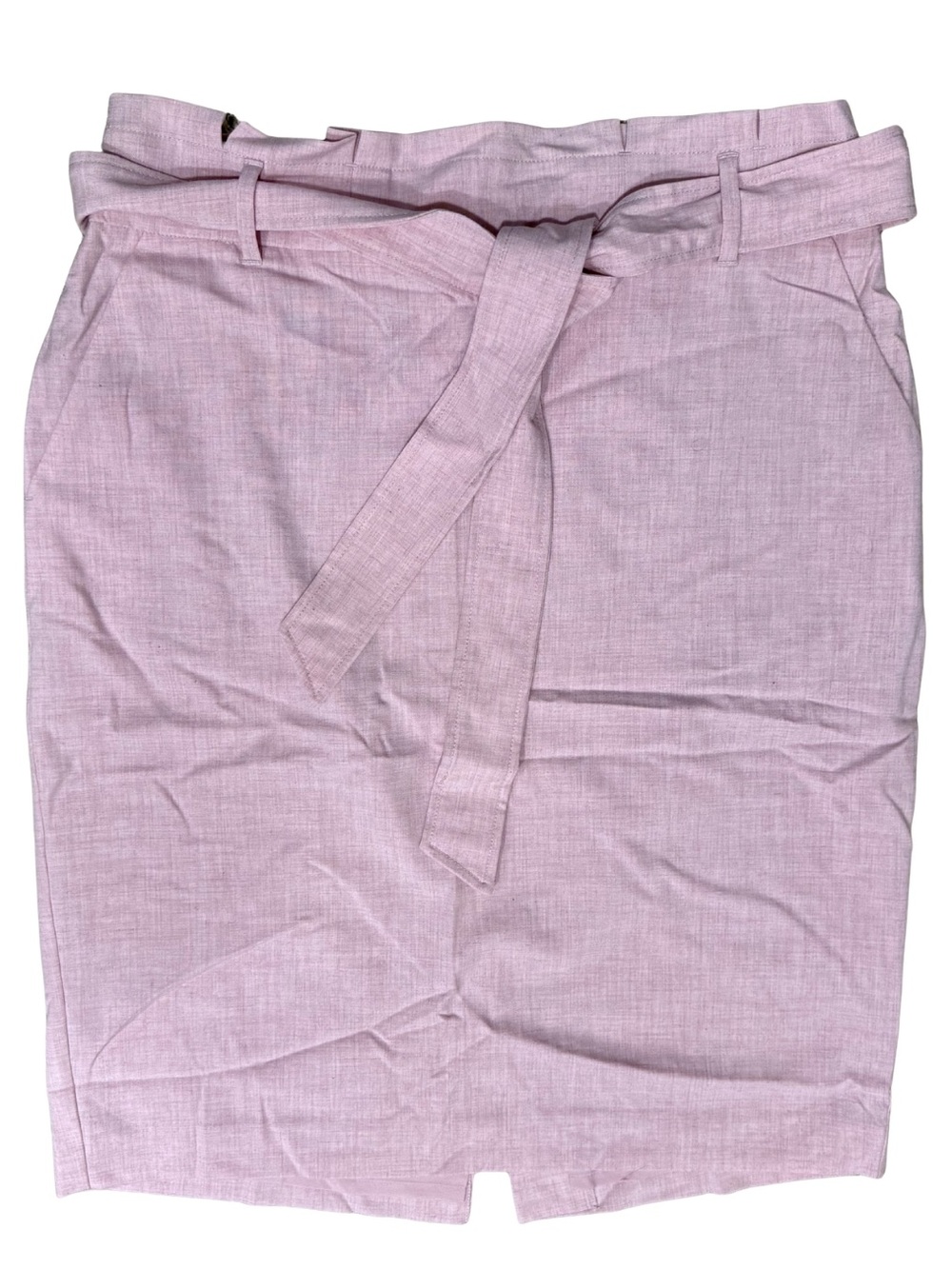 Ann Taylor Pale Pink Tie-Waist Pencil Skirt